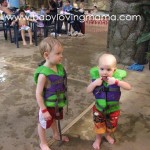 Lucian and Warren at Water Park