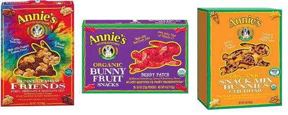 Annie's Homgrown Snack options Annie's Homgrown Snack options