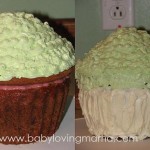 Wilton giant cupcake frosted Wilton giant cupcake frosted