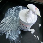 Toddler Lotion Mess