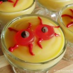 Jello Halloween Eyeball Pudding Cups 2 Jello Halloween Eyeball Pudding Cups 2