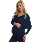 Kikis Fashion Off the Shoulder Maternity Shirt