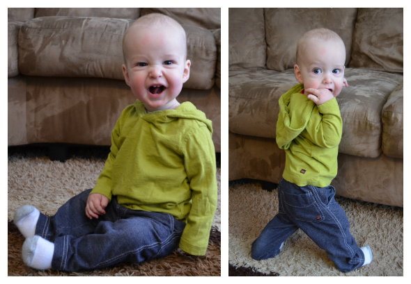 Tea Collection Happy Hoodie Denim Look Pants