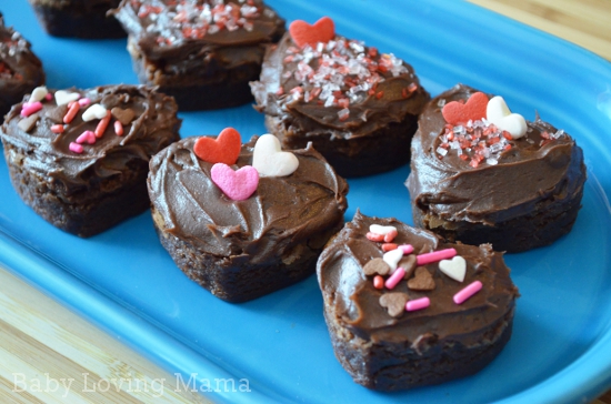 Valentine Easy Heart Brownies