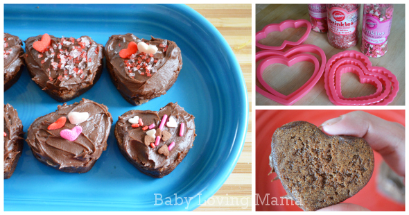 Valentines Day Heart Brownies