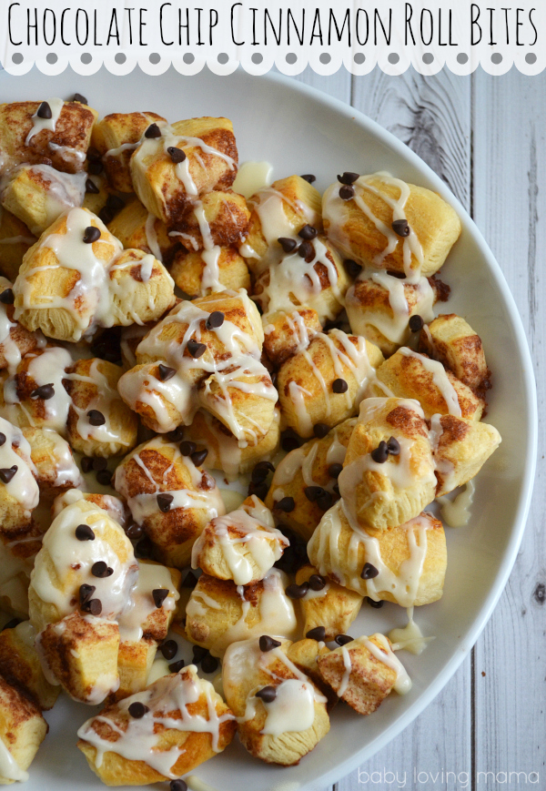 Chocolate Chip Cinnamon Roll Bites Finding Zest