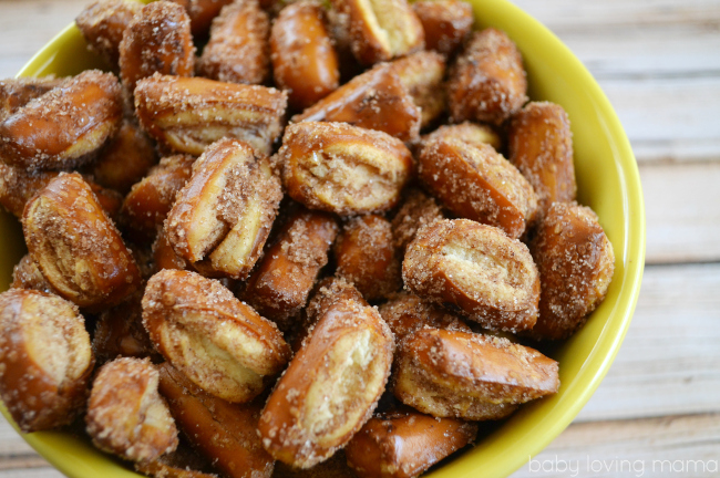Cinnamon Sugar Pretzel Nuggets Quick Sweet And Salty Snack Finding Zest