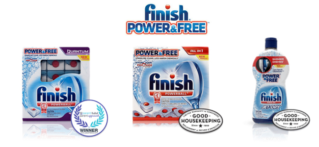 Finish Power & Free Dishwasher Products